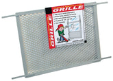 Make-2-Fit PL 15515 Series Hinged Screen Door Grill, Gray, 34-1/2 in W, 20 in H, Plastic